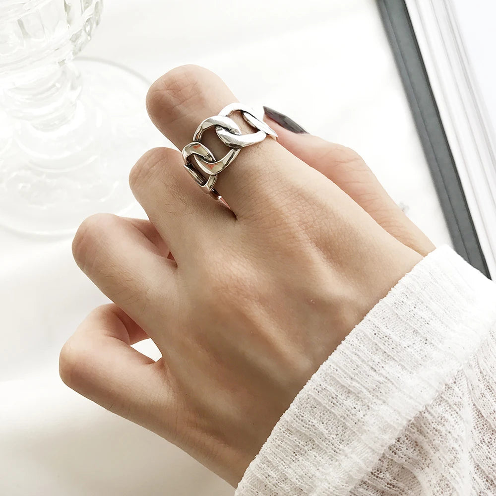 Chain Silver Ring