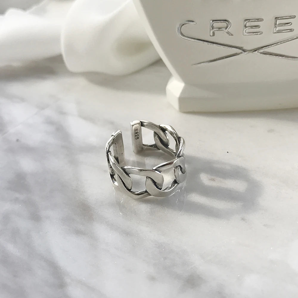 Chain Silver Ring