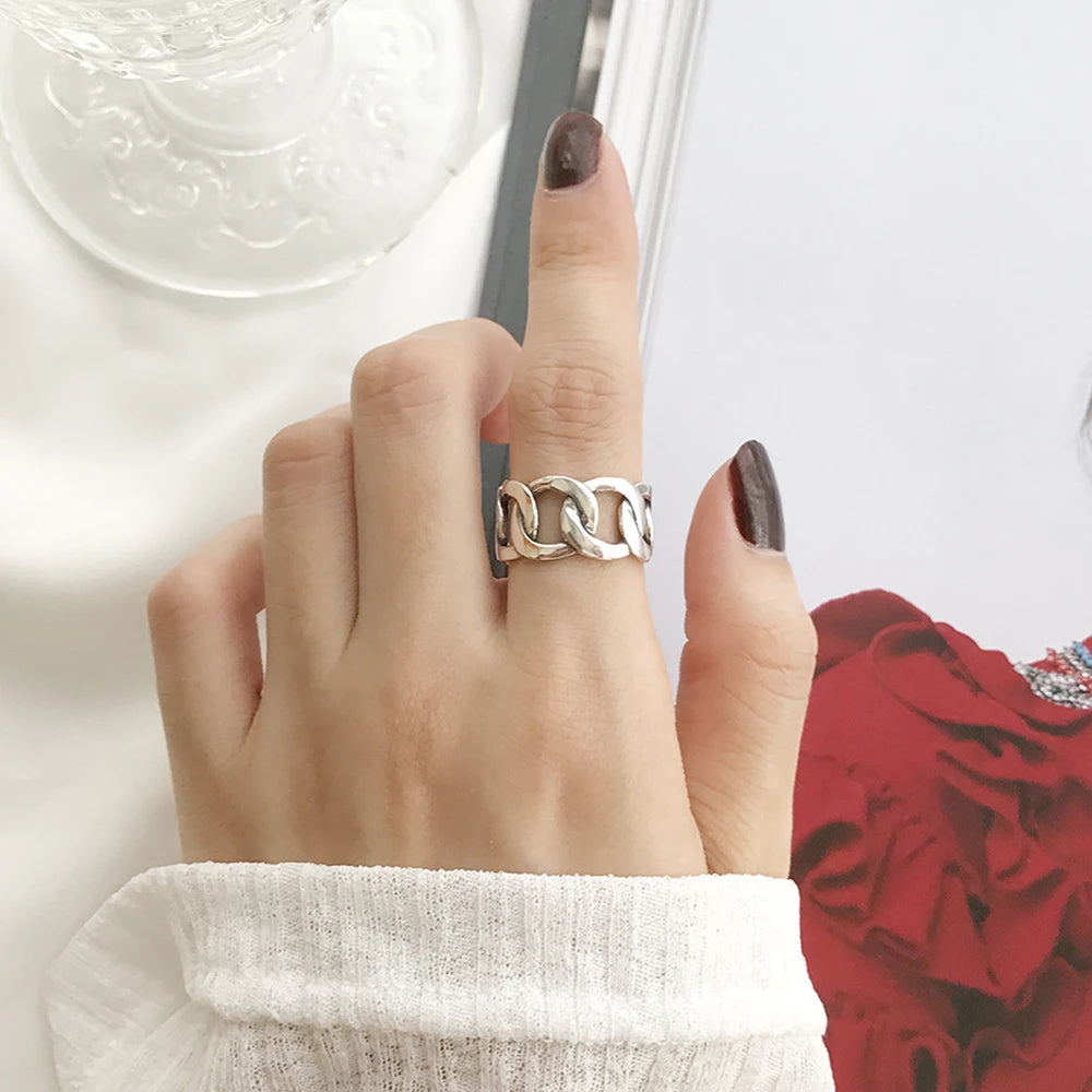 Chain Silver Ring