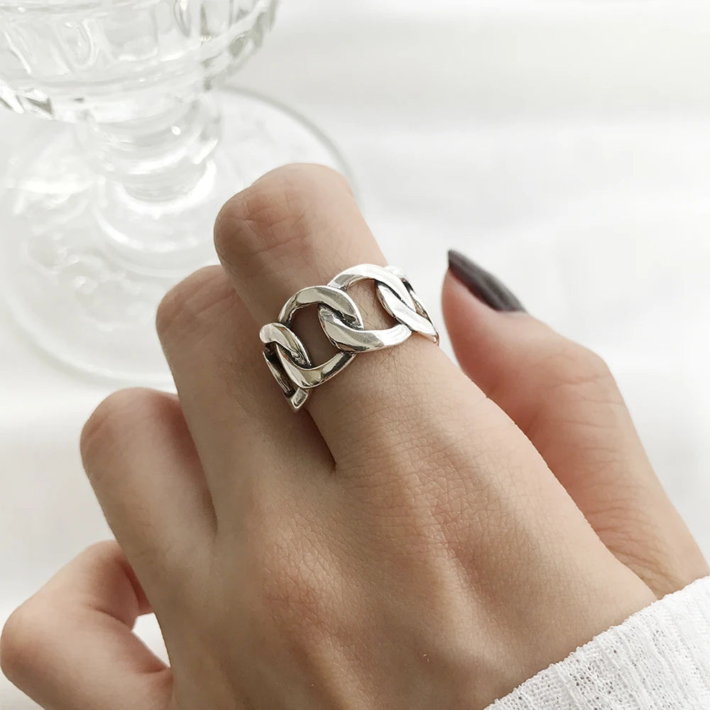 Chain Silver Ring