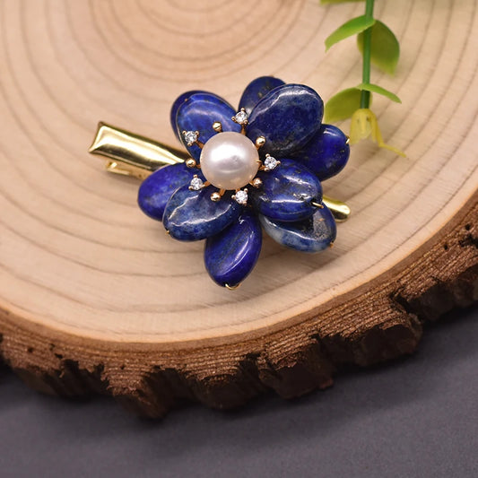 Flora Lapis Lazuli Jewellery Hair